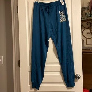 NWT Disney’s Stitch “Radiate Positivity “ lightweight sweatpants. Size XL